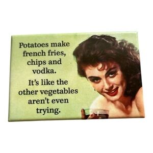 Funny Vodka Drinking Magnet